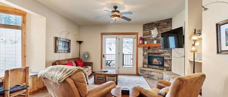 Living Area and Kitchen