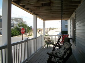 front porch with swing  6'W x 24'L
