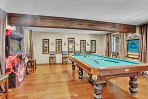 Play a friendly game of Russian billiards in our fantastic game room!