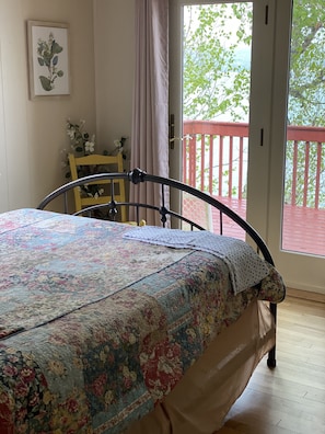 Queen bedroom overlooking bay