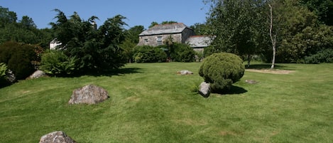 View of the barn from the garden