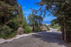 View of the villa from the entrance