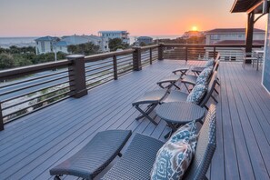 Take in the Sunset Views from the Massive 3rd Floor Balcony!