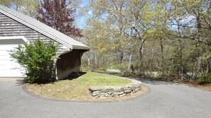 Winding drive overlooking Baker's Pond