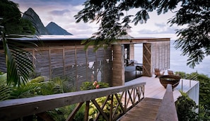 Arrive at Cosmos St Lucia via the Sky Bridge to the Fountain terrace