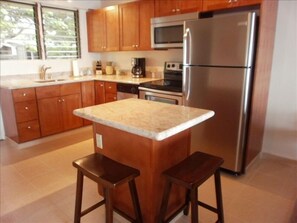 A place to chat with the cook or surf the internet from your laptop.