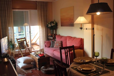 Exclusive apartment in Sanxenxo with swimming pool 100 m from Silgar beach, 