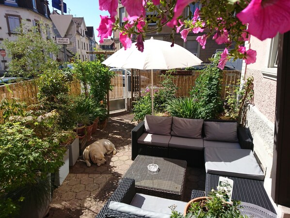 Sunny afternoon on the terrace