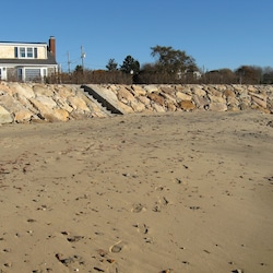 New sea wall