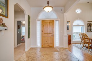 Welcoming front entrance.