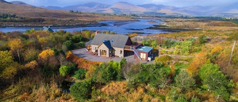 Autumn view of Sneem Secret Harbour looking north.