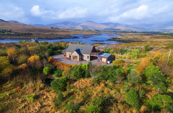 Autumn view of Sneem Secret Harbour looking north.