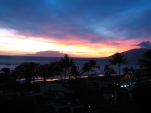 Sunset from our lanai.