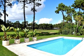 Fabulous fairway and lake views overlooking the pool