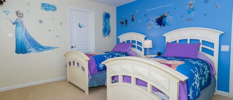 Frozen Theme Room with Twin Beds