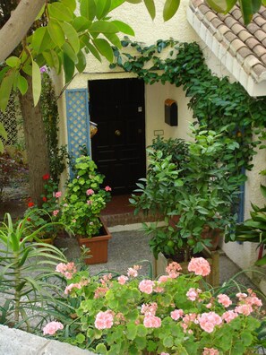 House entrance. Northeast terrace