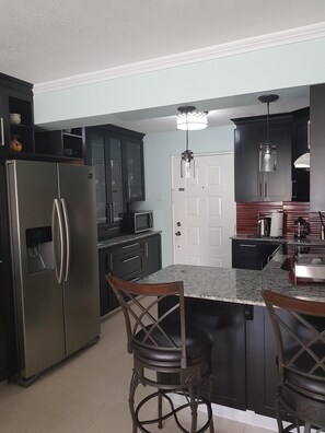 kitchen with breakfast table