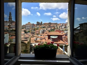 A vista da janela da cozinha