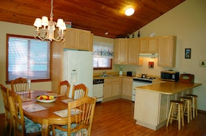 Dining and kitchen area