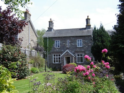 Ashfield cottage in Crickhowell with views of Usk Valley,and Brecon Beacons.