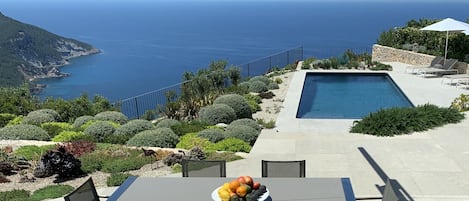 Stunning views mountains sea and pool