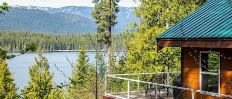 Side of Cabin looking out on water