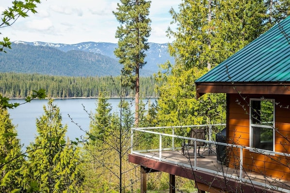 Side of Cabin looking out on water