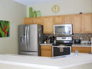 New stainless steel appliances