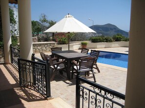 Patio dining area