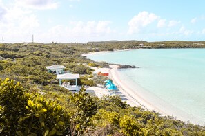 View of Beach from Back Patio 
