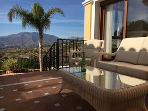 What couldn't be nicer than a bottle of wine and taking in the view!