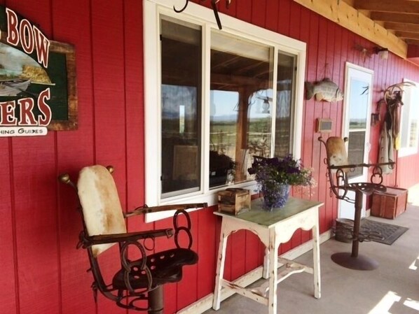 Front Porch with western veranda