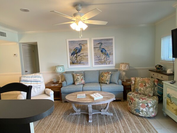 Spacious living area.