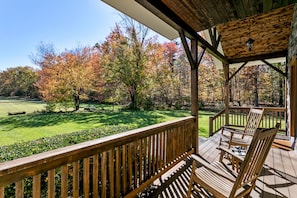 Idyllic front porch.