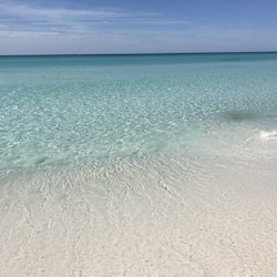 The beach near the house