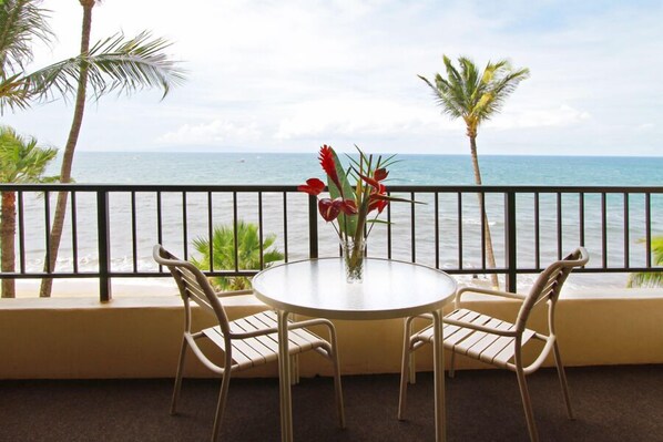 Oceanfront condo at Sugar Beach Resort. This is the view from your lanai!