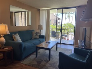 Living area with access to the lanai.