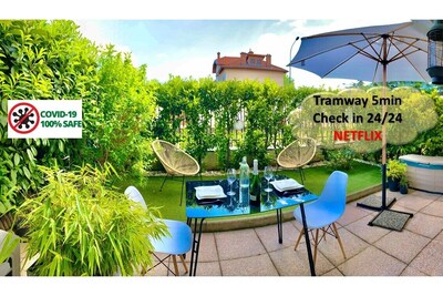 ⭐️40m2, terrace + garden near Eurexpo, Gerland⭐️