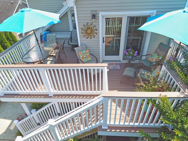 Our home is known as the “Blue Hydrangea Beach Cottage” in Belmar. 