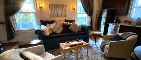 Welcome to The Maian! Main living space - cozy yet spacious.