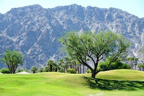 The rolling hills are raised, giving privacy views across the fairway. PGA West 