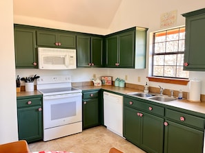 Fully stocked kitchen 