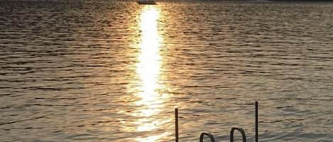 Dock looking West with Sunset 