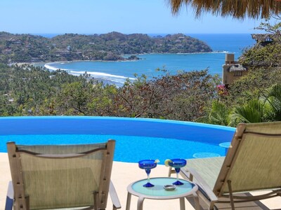 4HAB, 5BA, Sunset Ocean Views, Piscina climatizada, Wi-Fi grande, Villa privada