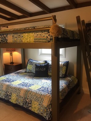 Queen over queen bunk beds by Francis Lofts and bunks. High end rated sturdy