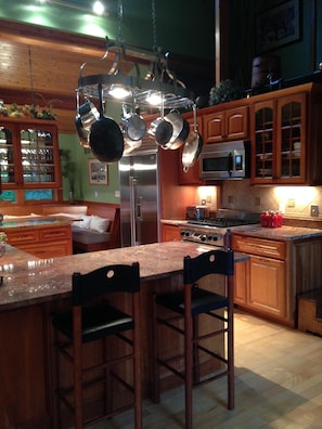 Gourmet Kitchen with Sub Zero Fridge and Viking Stove 