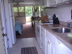 Entry with Fully Equipped Kitchen.  Granite counter top.