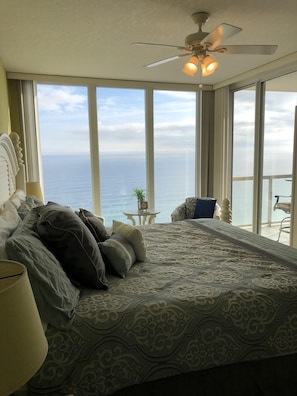 Large, king master bedroom with spectacular views from under the sheets; heaven!