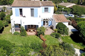 Overview of the house and garden