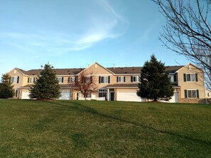 Maintenance free landscaping.  No mowing, no shoveling snow. no window scraping.